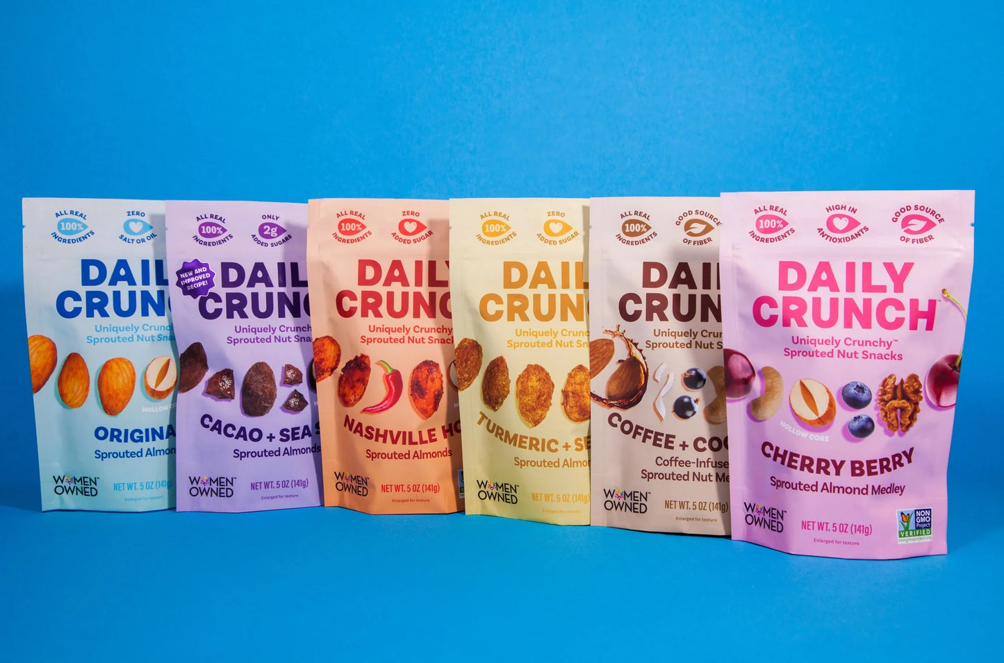 Daily Crunch | Cacao & Sea Salt Sprouted Almonds (Large 141g)
