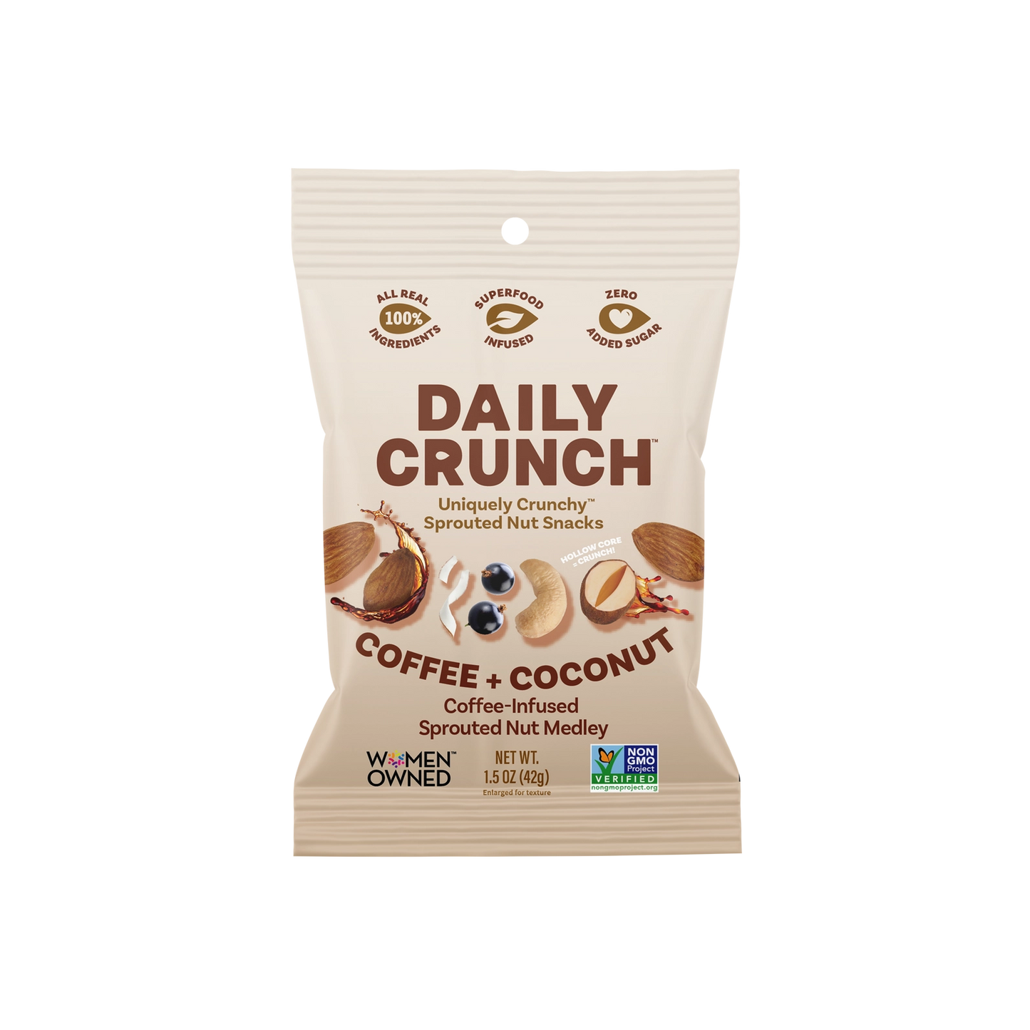 Daily Crunch | Cinnamon Java Spouted Nut Medley (Small 42g)