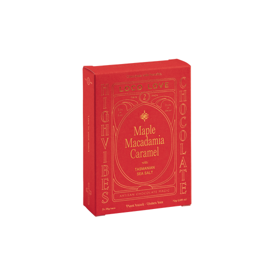Loco Love | Maple Macadamia Caramel Wellness Chocolate (70g)