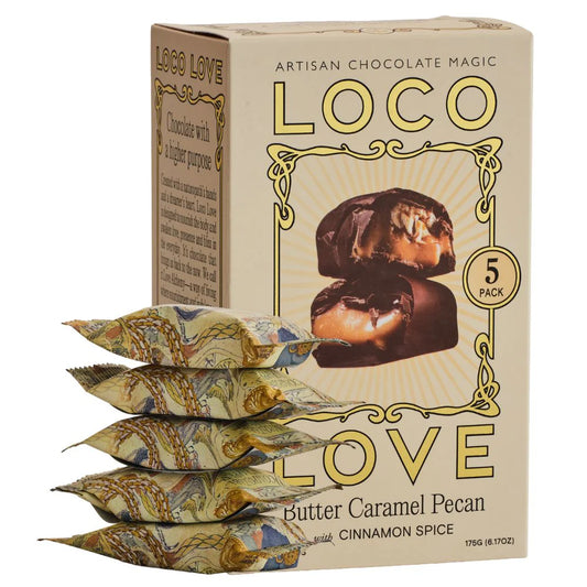 Loco Love | 5-Pack Butter Caramel Pecan Chocolate (175g) *SHIPS NOV 24*