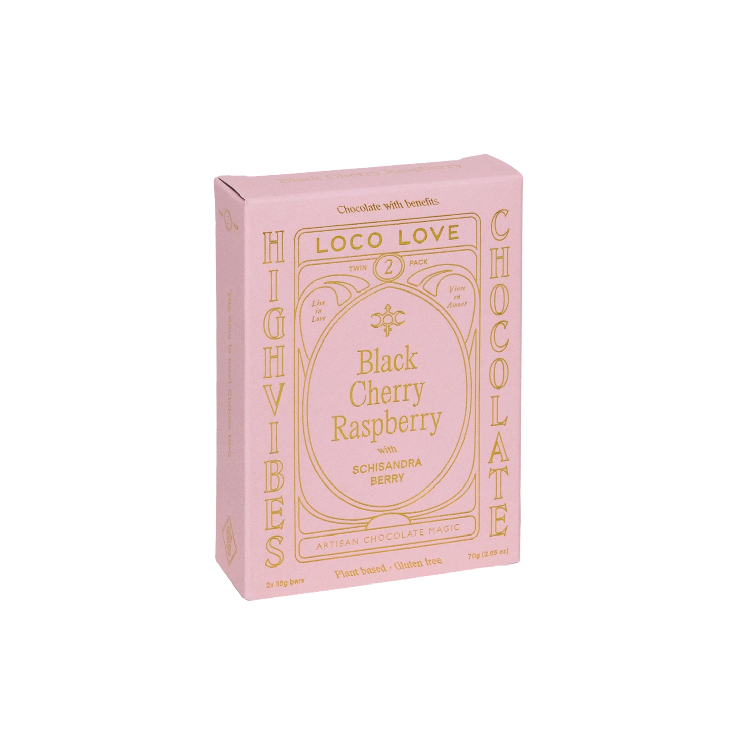 Loco Love | Twin Pack Black Cherry Raspberry Chocolate (70g)