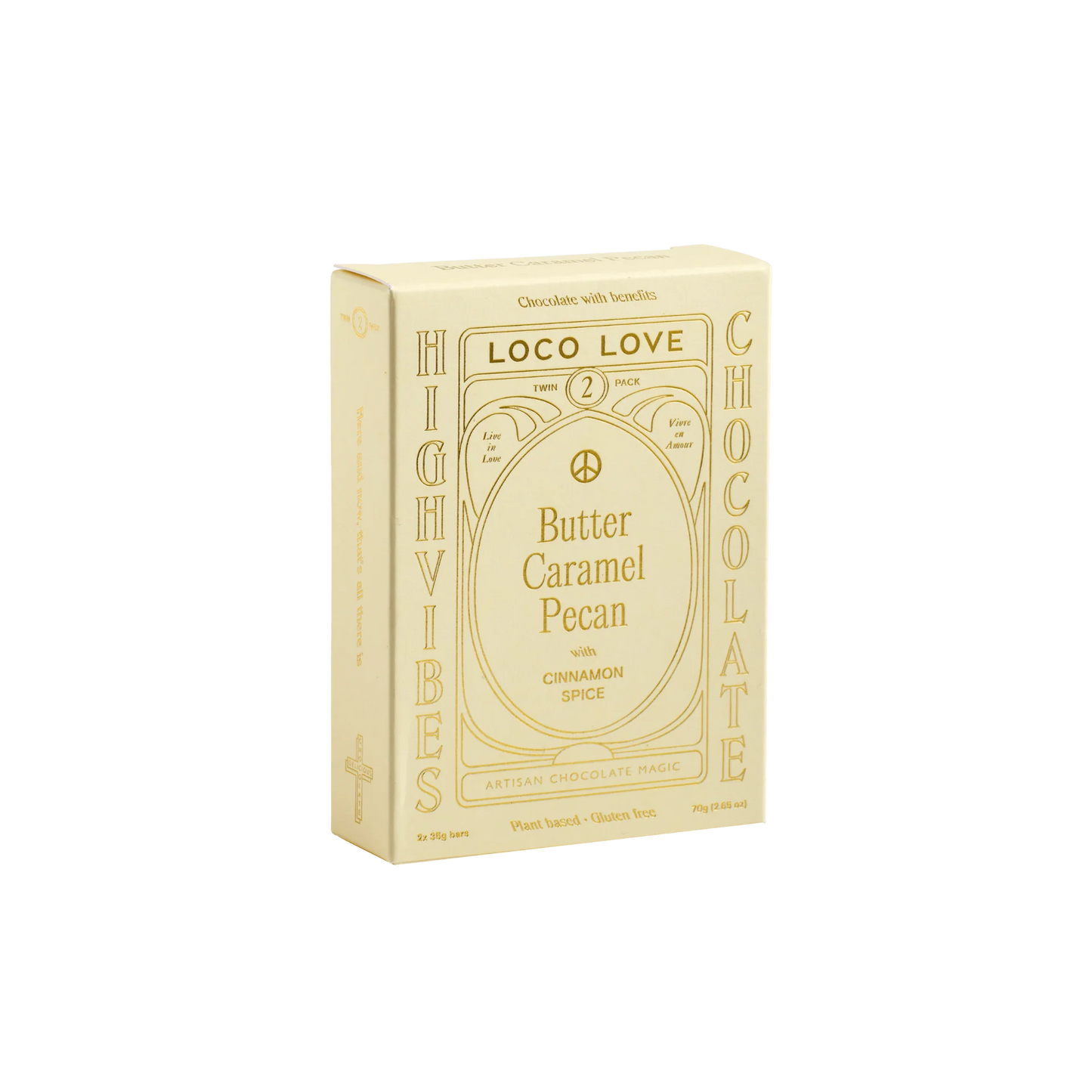 Loco Love | Twin Pack Butter Caramel Pecan Chocolate (70g)