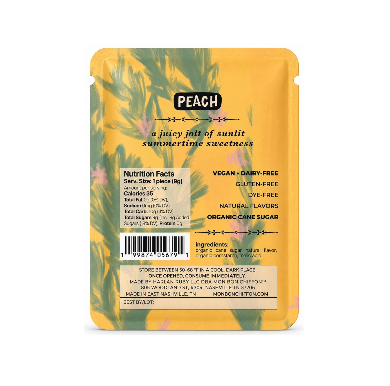 Mon Bon Chiffon | Peach Cotton Candy (9g)