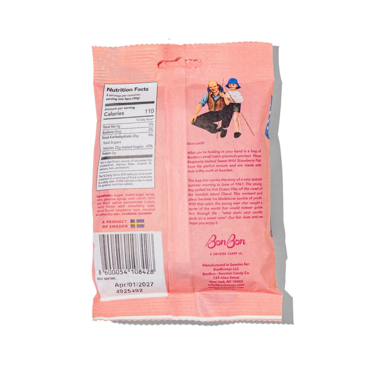 BonBon | Sweet Strawberry Swedish Fish (150g)