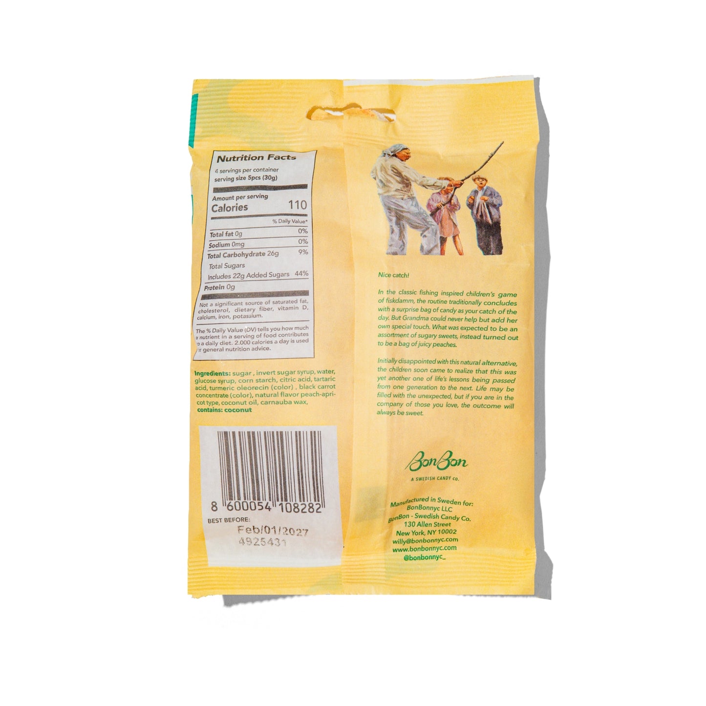 BonBon | Sour Peach Swedish Fish (150g)