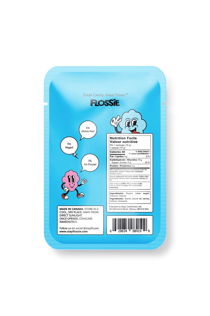 Flossie | Blue Raspberry Cotton Candy (10g)