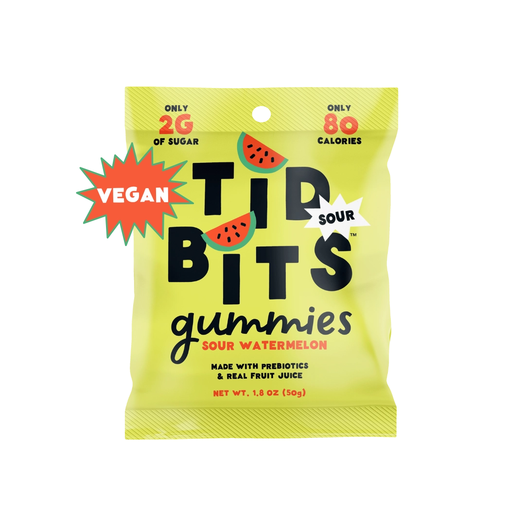 Tidbits | Sour Watermelon Prebiotic Gummies (51g)