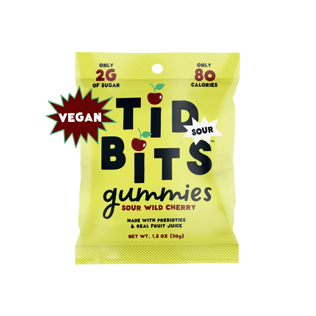 Tidbits | Sour Cherry Prebiotic Gummies (51g)