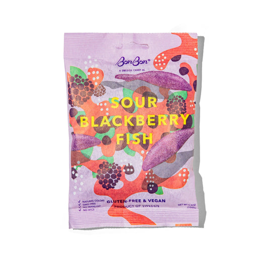 BonBon | Sour Blackberry Swedish Fish (150g)