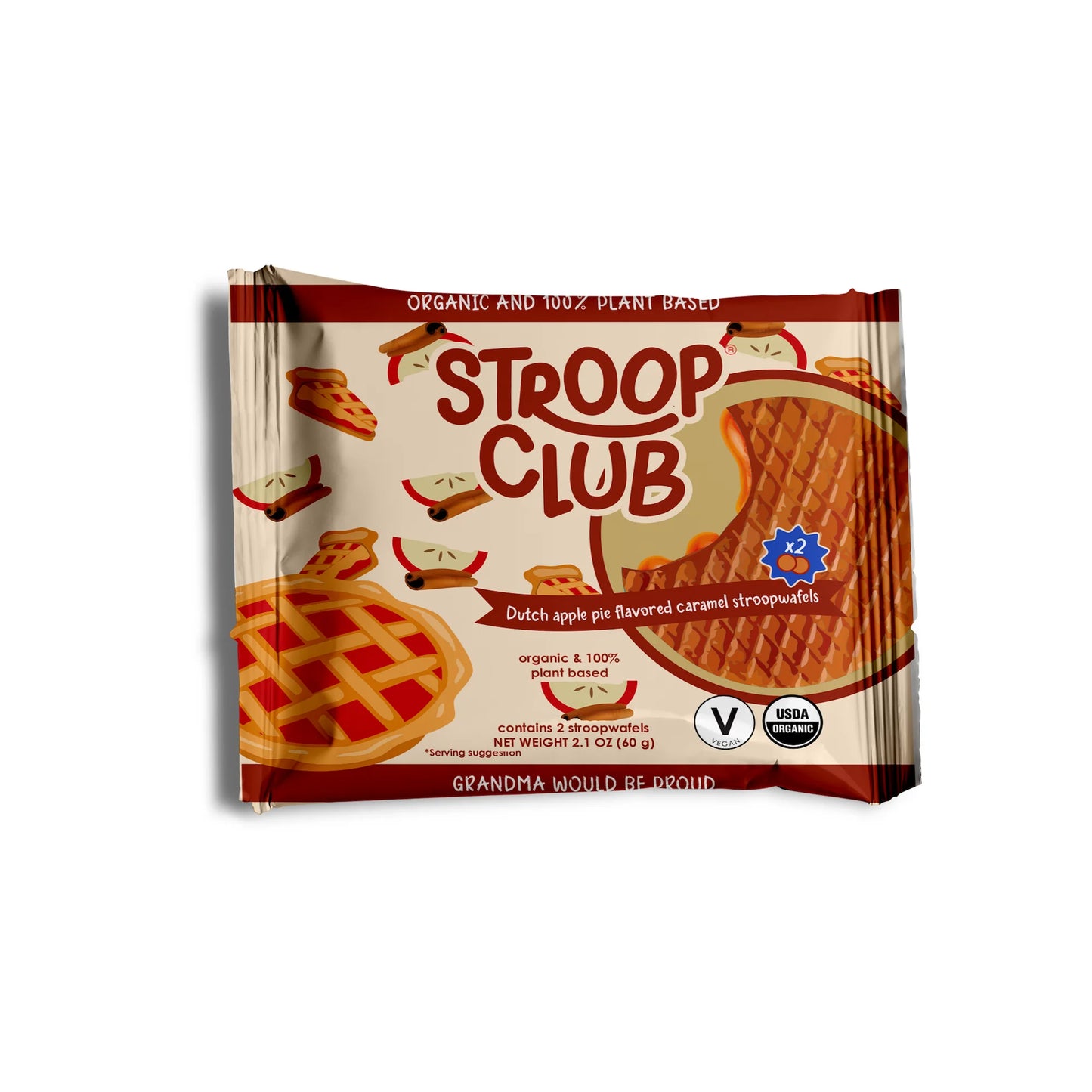 Stroop Club | Apple Pie Stroopwafels x 2 (60g)