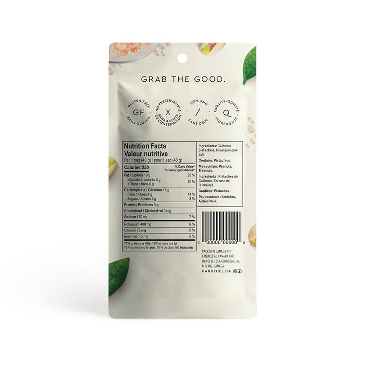 Hand Fuel | Himalayan Salt Pistachios (40g)