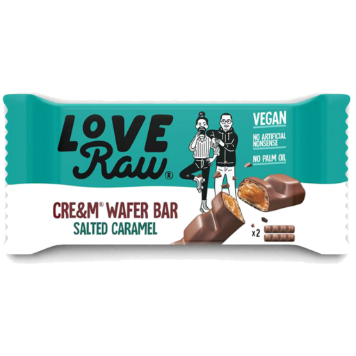 Love Raw | Cream Wafer Chocolate Bar: Salted Caramel (44g)