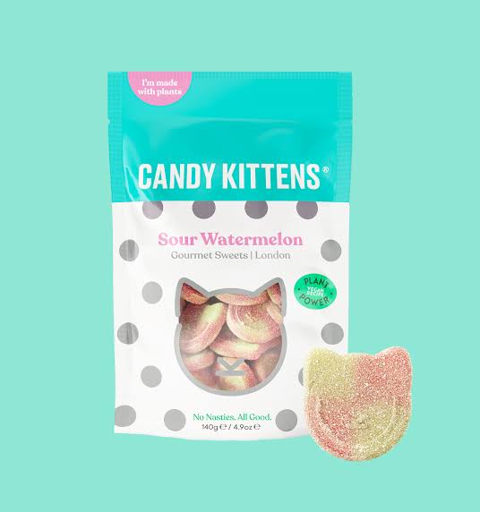 Candy Kittens | Sour Watermelon Gourmet Sweets (140g)