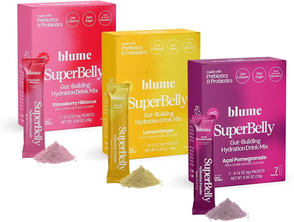 Blume | SuperBelly Hydration Powder: Lemon Ginger (2 sizes)