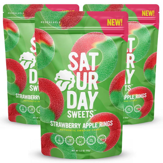 Saturday Sweets | Strawberry Apple Rings (92g)