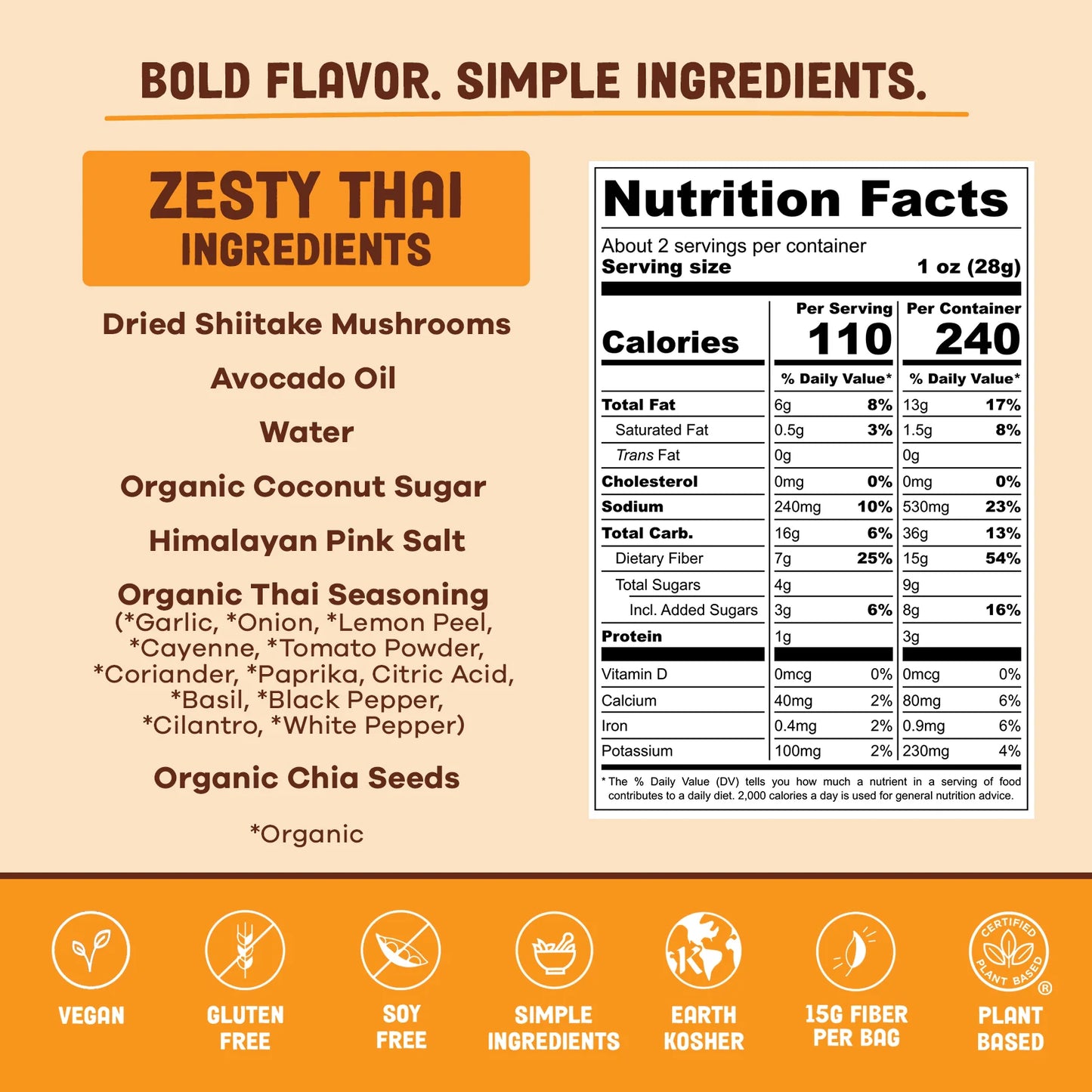 Pan's | Zesty Thai Mushroom Jerky (62g)