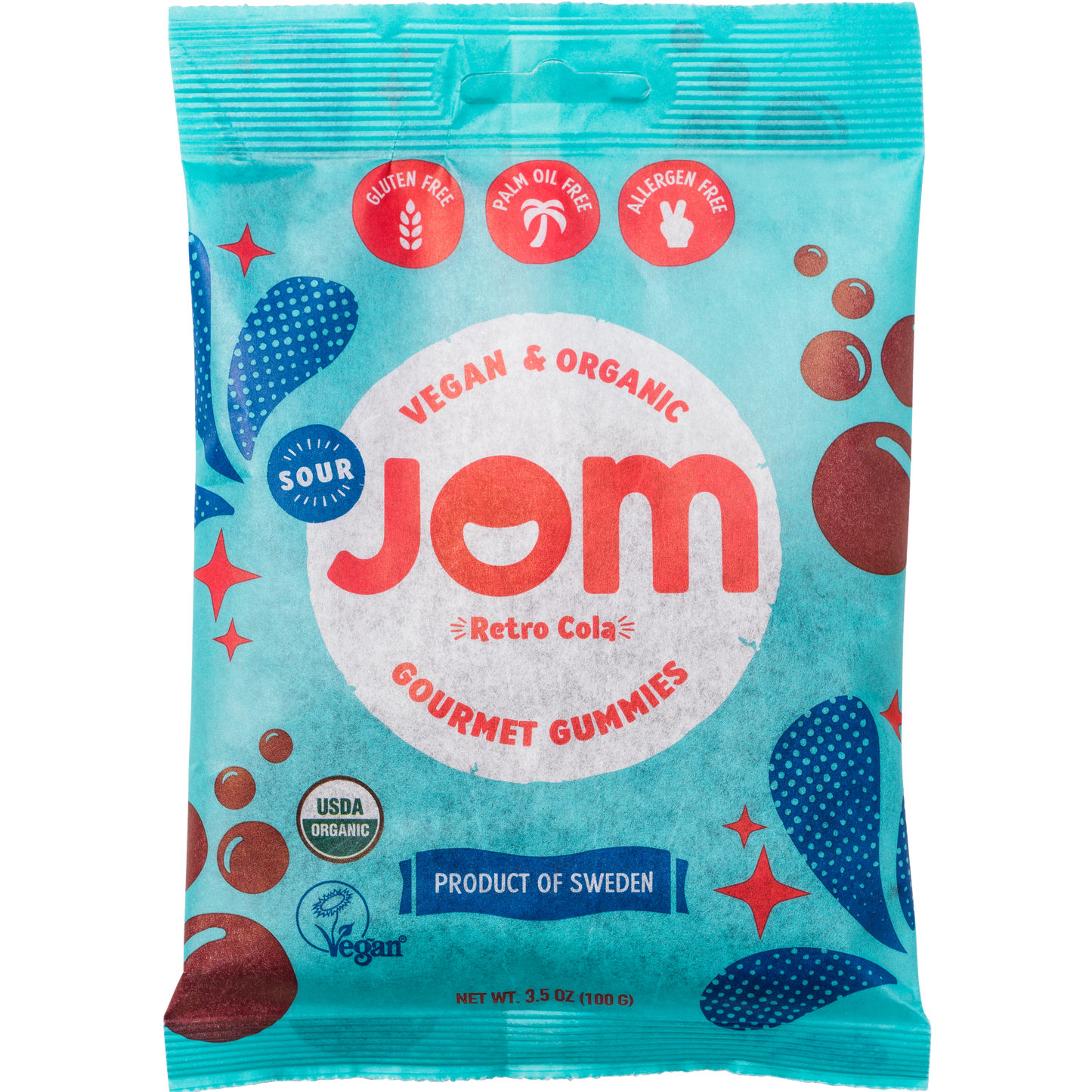 Jom | Candy: Sour Retro Cola Gummies (100g)