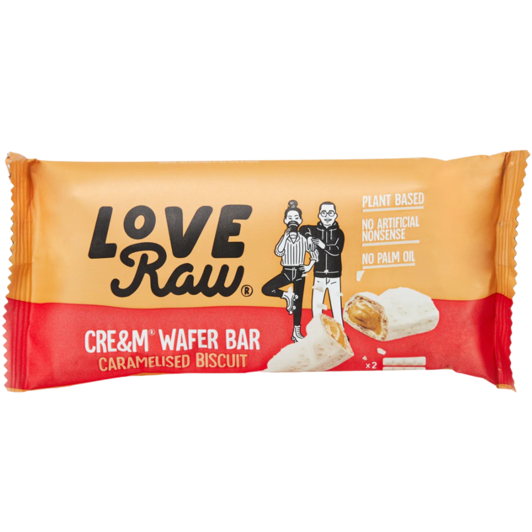 Love Raw | Cream Wafer Bar: Caramelized Biscuit (44g)