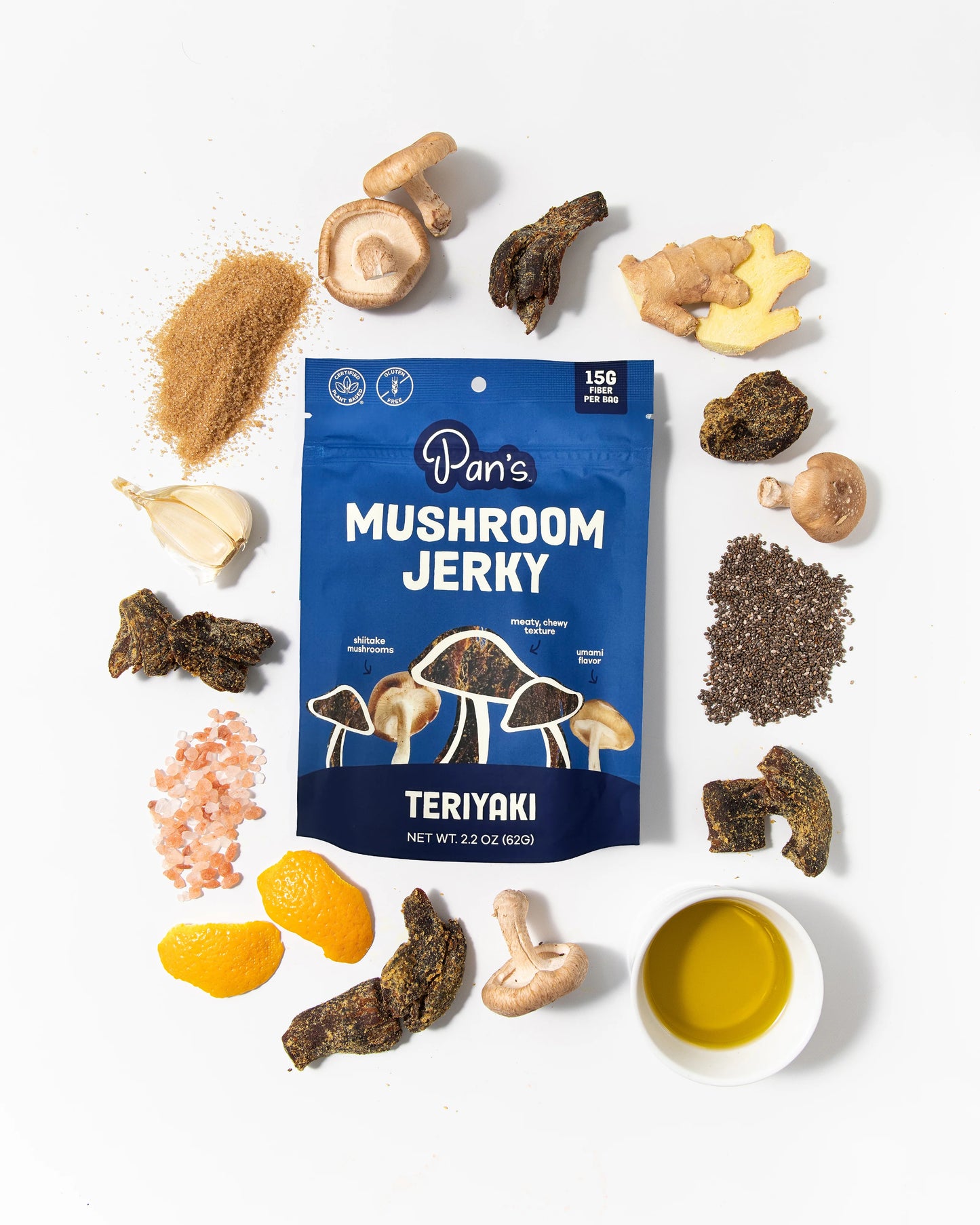 Pan's | Teriyaki Mushroom Jerky (62g)