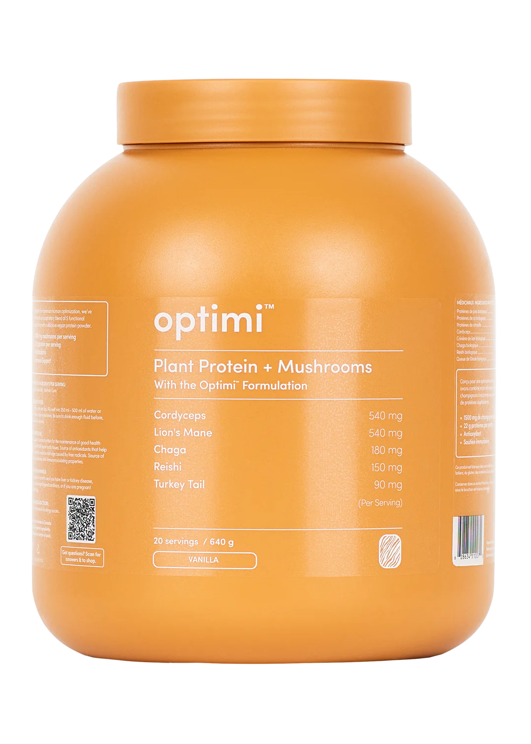 Optimi | Plant Protein & Mushrooms Powder (640g)