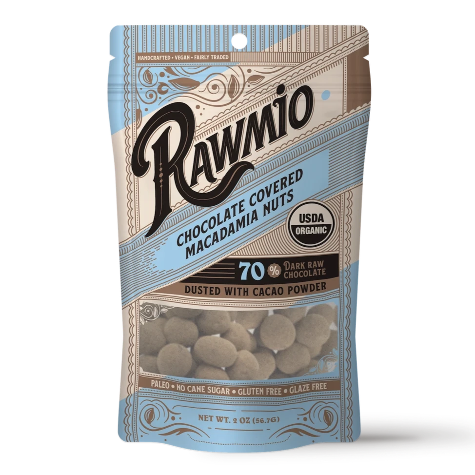 Rawmio | Chocolate Covered Macadamia Nuts (57g)