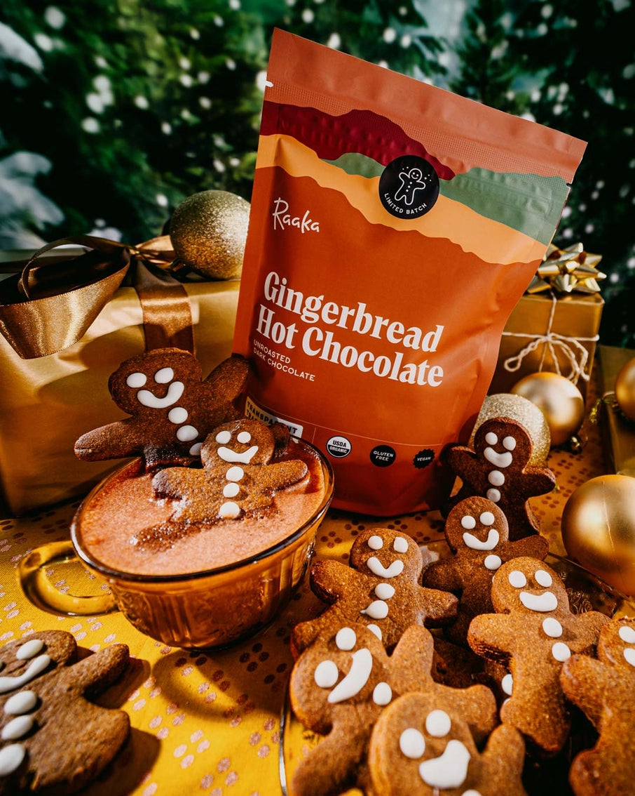 Raaka | Hot Chocolate: Gingerbread (142g) *SHIPS NOV*