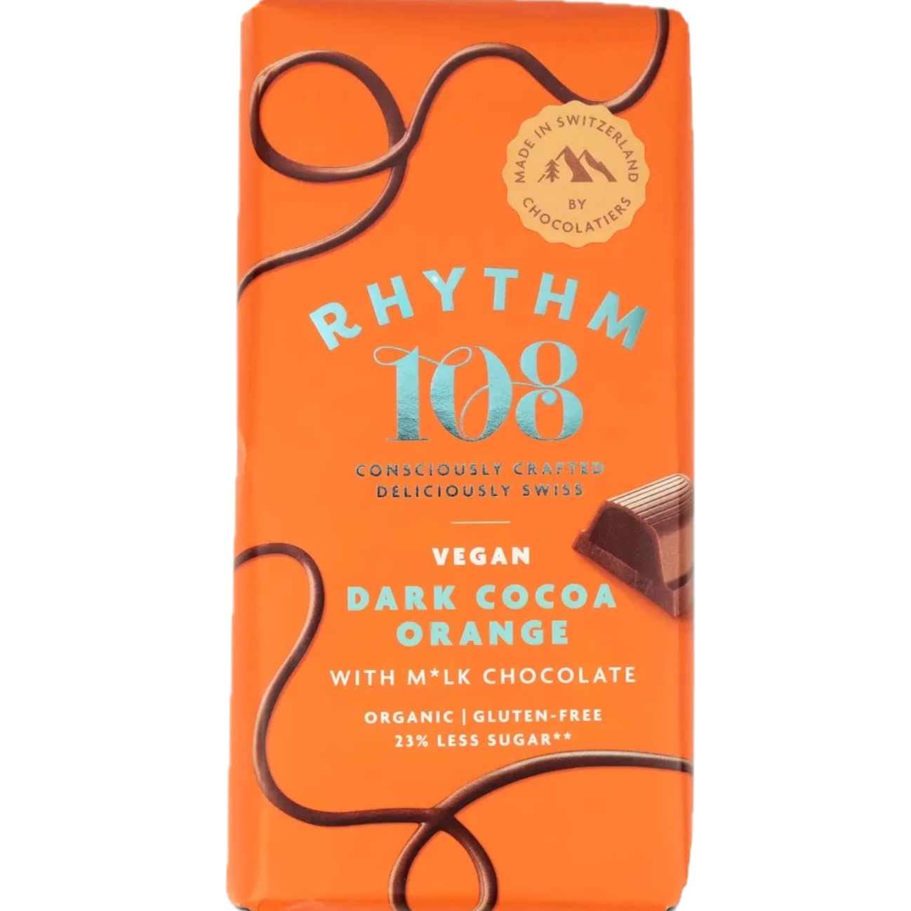 Rhythm 108 | Chocolate: Dark Cocoa Orange (100g)