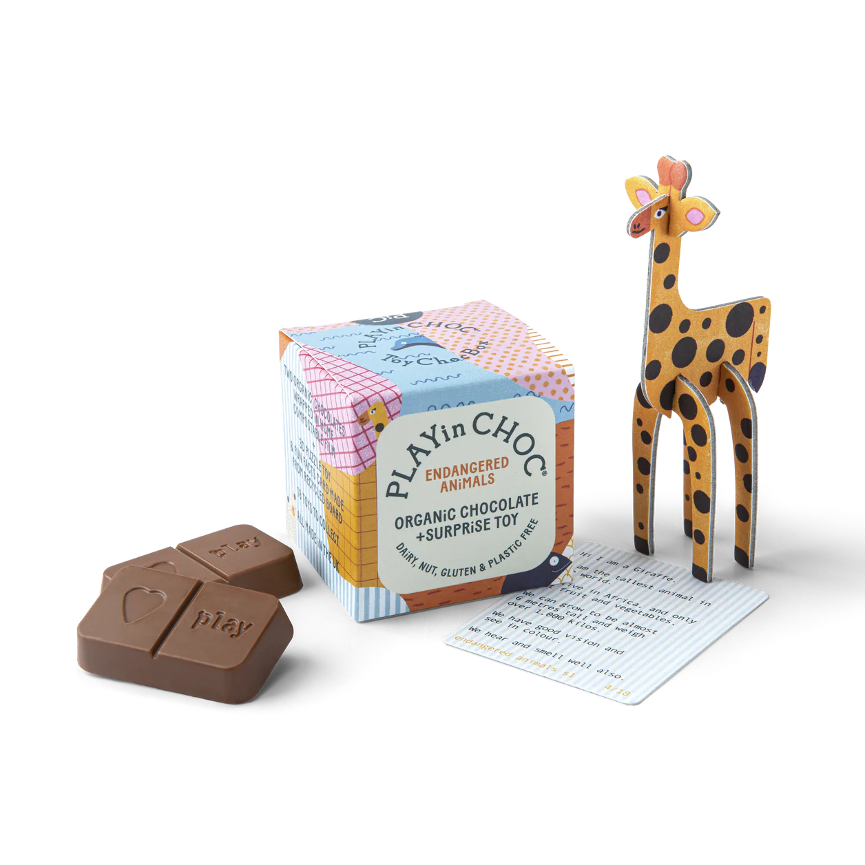 Play in Choc | ‘Endangered Animals’ Chocolate & Toy (50g)