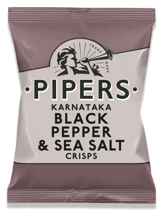 Pipers | Black Pepper & Sea Salt Crisps (150g)