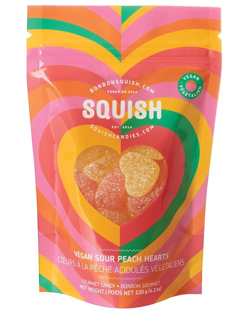 Squish Candy | Sour Peach Hearts (120g)