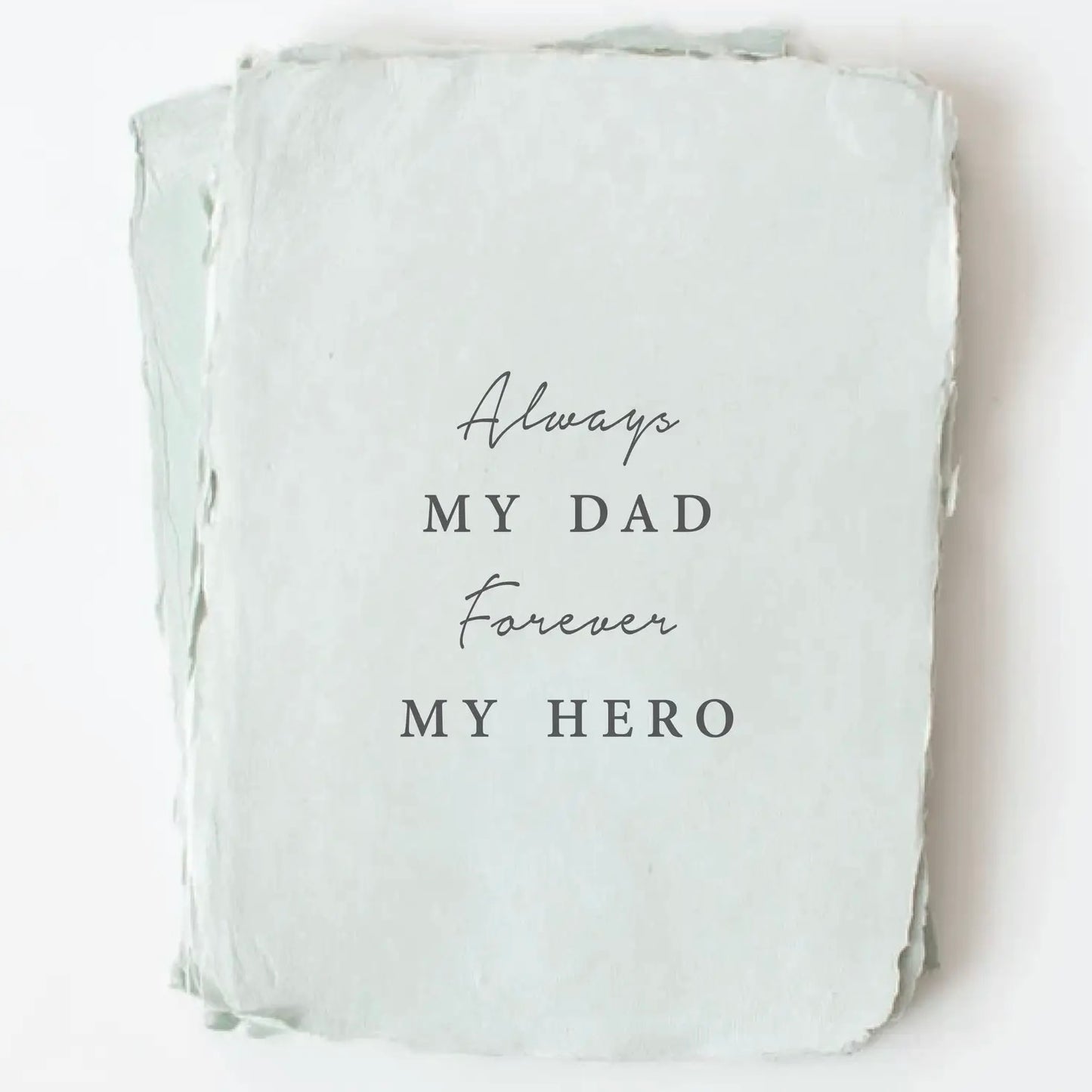 Paper Baristas | My Dad My Hero Card