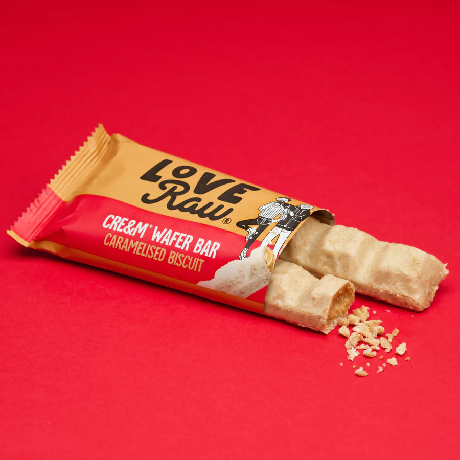 Love Raw | Cream Wafer Bar: Caramelized Biscuit (44g)